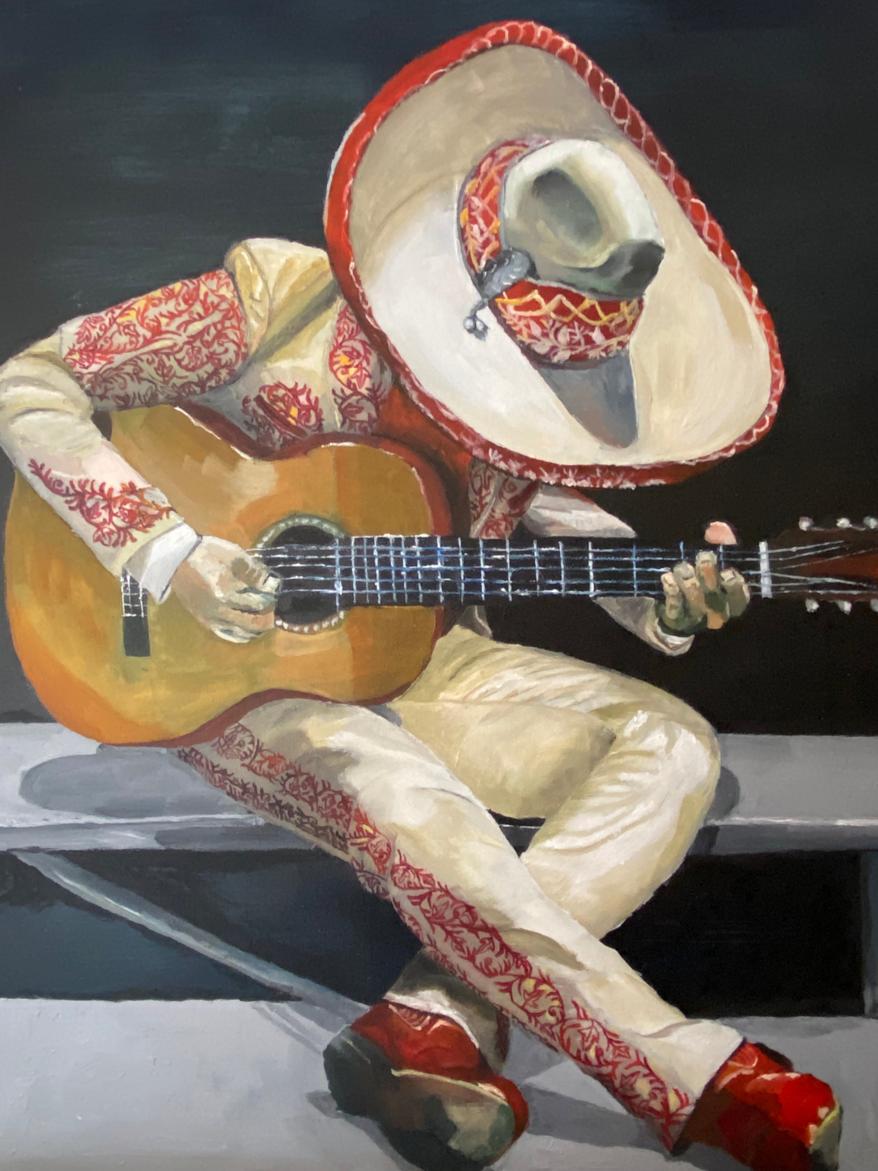 Serenata Nocturna Original Painting