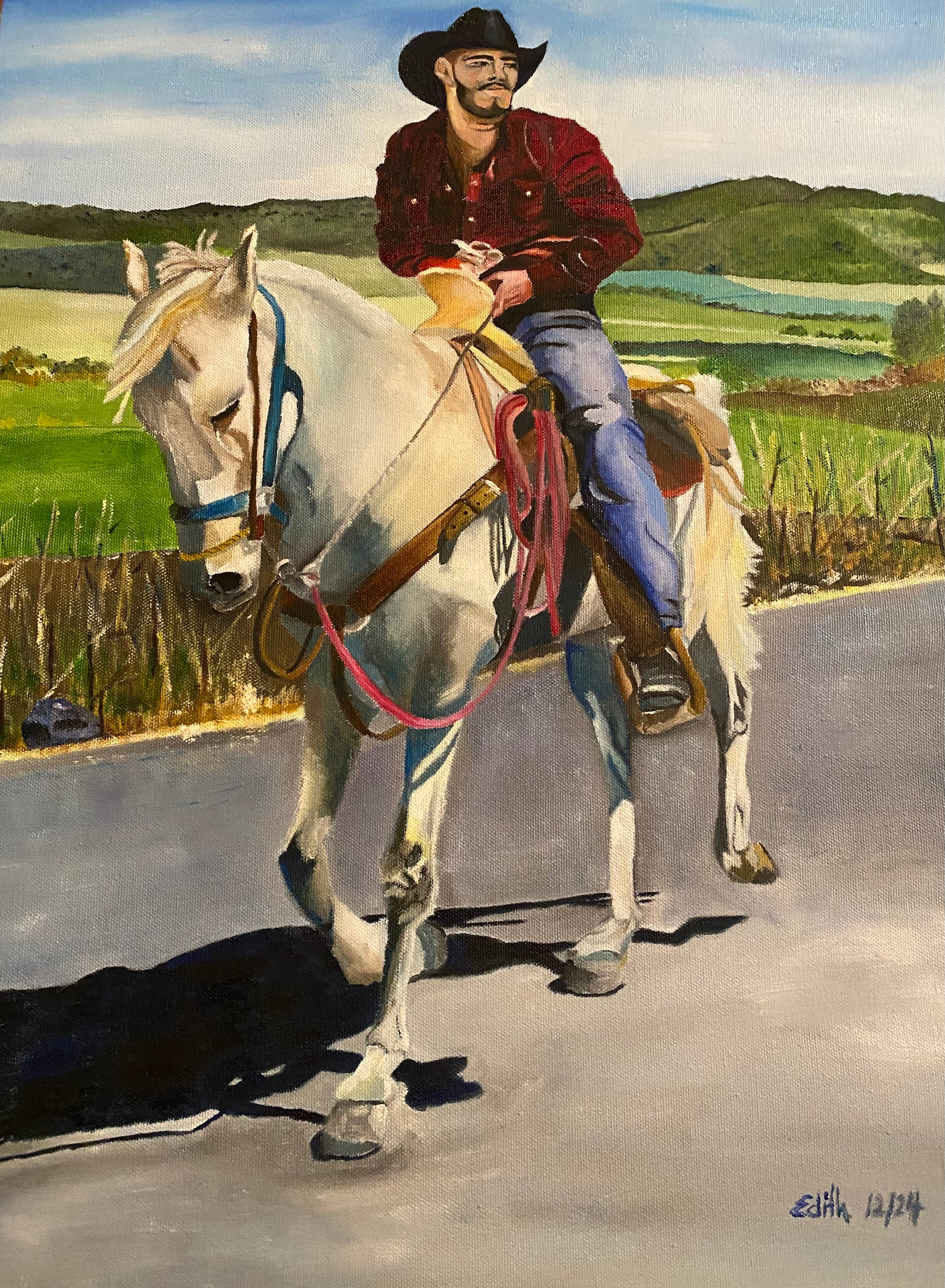El Jinete Canvas Print